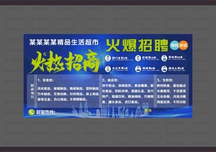 超市招商画面