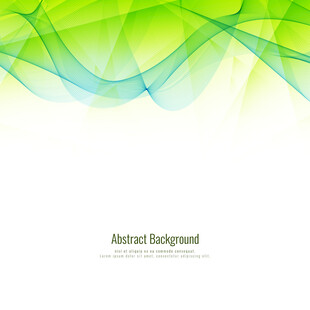 绿色渐变科技线条矢量背景