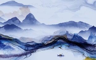 最新 极简中式山水 TiF分层