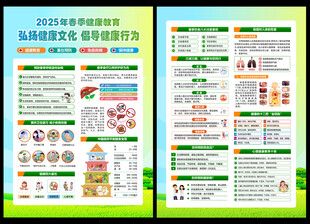 春季健康教育海报