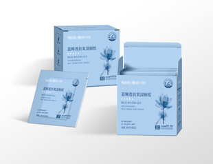 女性专用湿厕纸包装设计