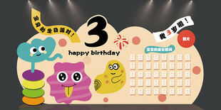 卡通宝宝生日宴