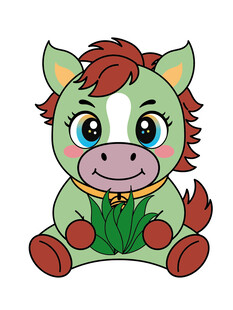 马宝宝卡通插画合集