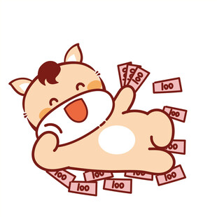 小萌马卡通插画表情包