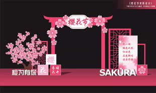 樱花节美陈