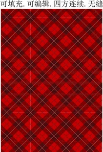 红色格子图案  女装格子面料 