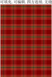 红色格子图案  服装格子面料