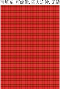 红色格纹面料 格子图案
