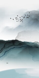 爆款 简奢中式玄关 tif分层