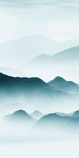 蓝色 最新意境玄关 tif分层