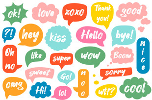 对话气泡和思考泡泡