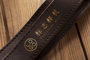 皮革LOGO样机