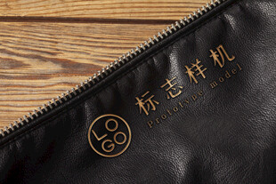 皮革LOGO样机