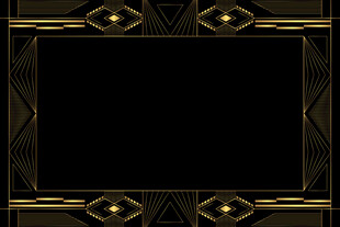 黑金花纹 黑金边框图片