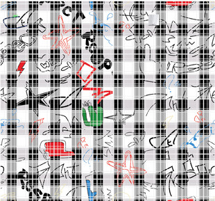 格子涂鸦