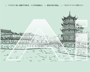 成都百花潭公园散花楼