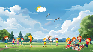 户外活动背景图