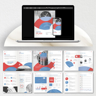 简洁画册cdr设计模板