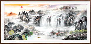 锦绣山河山水画