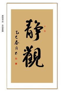 静观书法