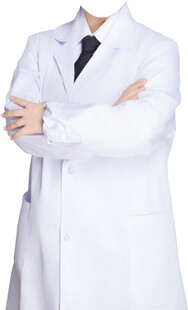 女医生黑领带衣服套装素材