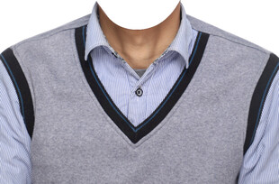 中年男人马甲套装衣服素材