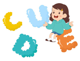 云朵字母英语拼音儿童教育培训