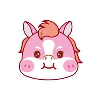 可爱马宝宝头像表情包卡通