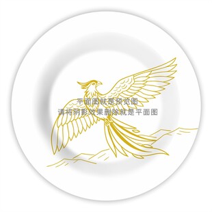 凤凰陶瓷图案