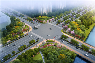 城市道路效果图