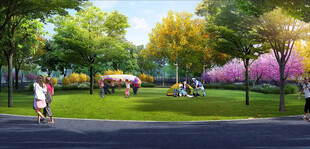 小公园效果图图片