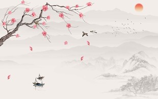 忆江南山水背景