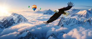 雪山雄鹰