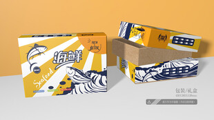 海鲜包装 平面图