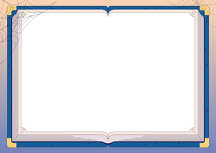 蓝色复古信纸练习纸探险笔记边框