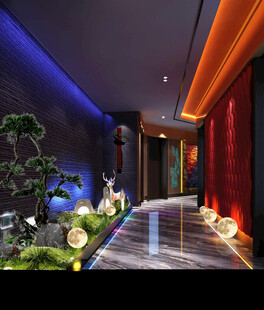 足浴会所  过道