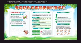 春季防治疾病健康宣传栏