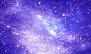 紫色星空装饰画