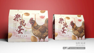 柴鸡蛋包装 平面图