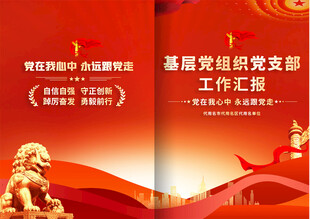 基层党组织述职封面