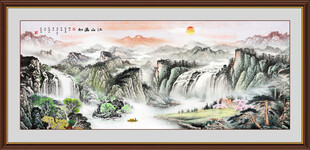 源远流长山水国画