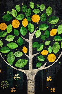 柠檬树插画素材-柠檬树插画图片-柠檬树插画设计模板-昵图网