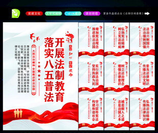 八五普法标语