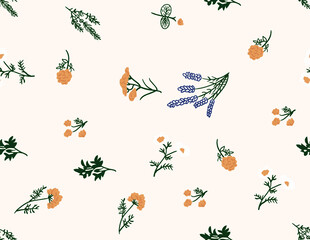 小碎花数码印花