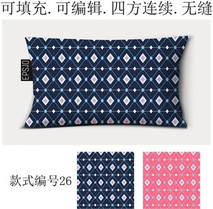 民族风抱枕 家纺印花图案