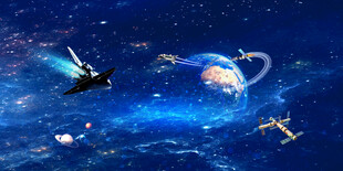 银河系星空背景