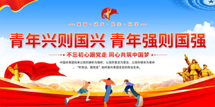 共青团宣传标语展板