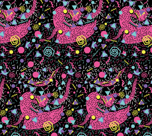 恐龙 三角 圆形