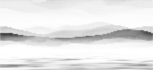 水墨山水激光镂空图