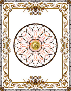 精美花卉边框装饰图案